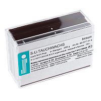 Воск погружной в брусках S-U-TAUCHWACHS, коричневый по М.Н.Польцу, твердый, уп. 200 г