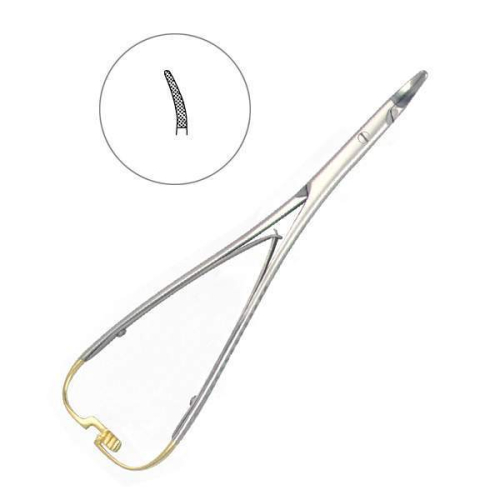 Иглодержатель Nadelhalter TC,  изогнутый,  17 см