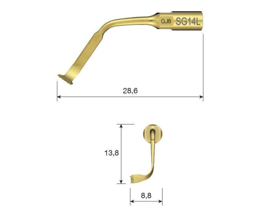 NSK SG14L - насадка для ультразвуковой костной хирургии фото 2