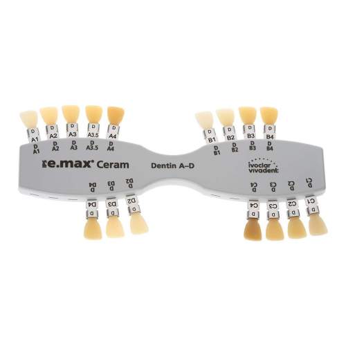 IPS e.max Ceram Shade Guide Dentin A-D Расцветка