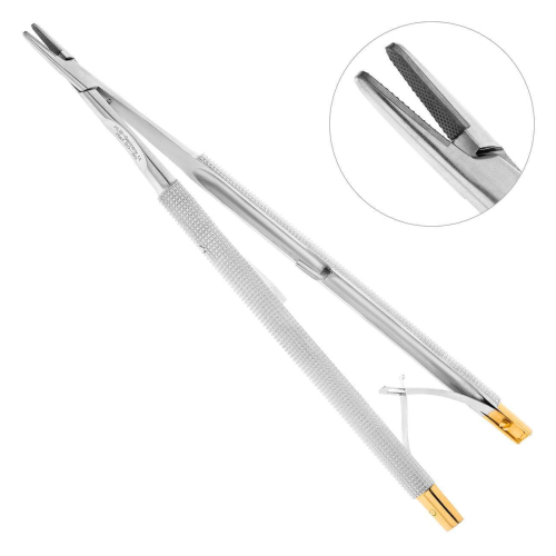 Иглодержатель Castroviejo-Gomel TC прямой ,16,0 см