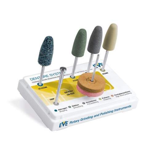 Набор DENTURE SYSTEM HP 125 (7 полиров) полировка пластмассы