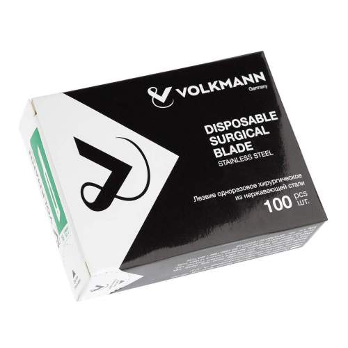 Лезвие одноразовое хирургическое, из нержавеющей стали № 15,Volkmann (уп/100шт)
